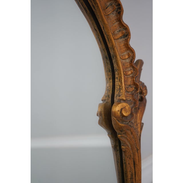 1950s Friedman Brothers of Ny Vintage French Style Gold Mirror For Sale - Image 5 of 10