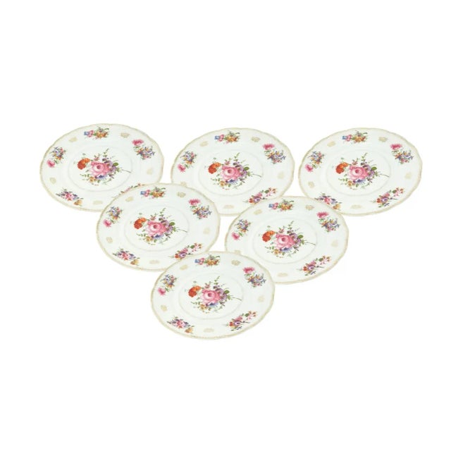 Porcelain Transfer Decorate / Gilt Dinner Service Plate for 11 People For Sale In New York - Image 6 of 12
