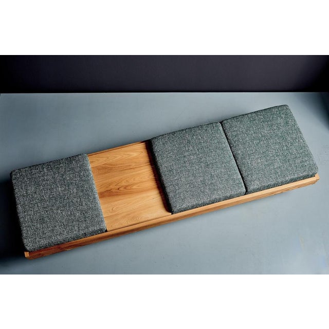 Wood Minimalist L 09H Daybed in Elm attributed to Pierre Chapo, France, 2018 For Sale - Image 7 of 15