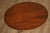 Late 20th Century Kittinger Colonial Williamsburg Mahogany Oval Tilt Top Table For Sale - Image 5 of 18