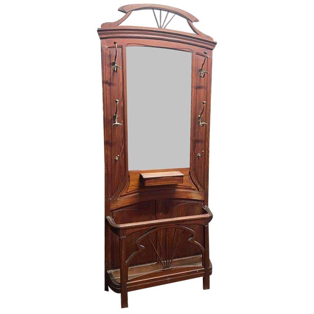 Art Nouveau Cloakroom / Coat Rack For Sale