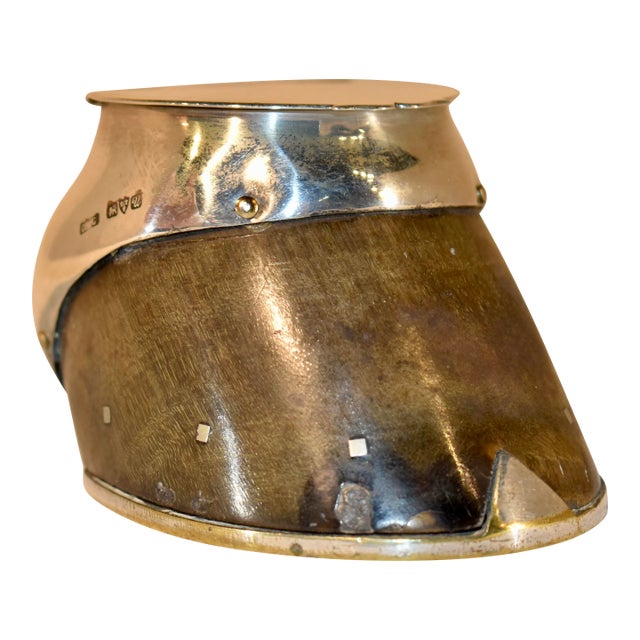 Sterling Silver Mounted Inkwell, Circa 1920 For Sale