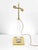 Metal Italian Design Brass and Acrylic Glass Table Lamp by Corinne Halna, 1970s For Sale - Image 7 of 8