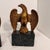 Vintage Gold Wooden Eagle Bookends Pair Speckled Base Americana Office Decor For Sale - Image 10 of 15