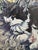 The Comfy Place by Deb Komitor | Oil On Birch Panel Painting of a resting black and white cat For Sale - Image 4 of 4