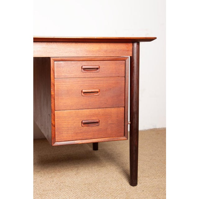 Danish Executive Desk by Gunnar Nielsen Tibergaard, 1960s, in Flawless conditions. Designed 1960 to 1969 I have official...