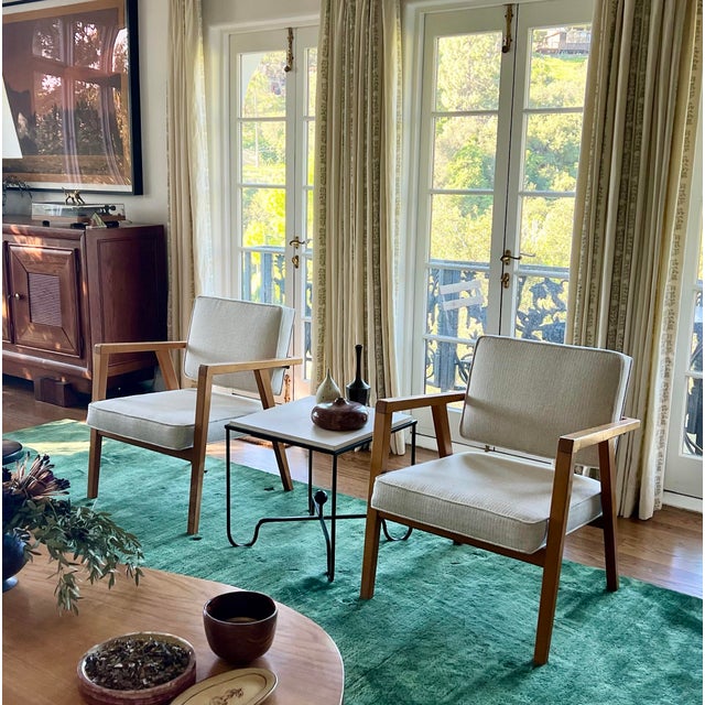 1950s Pair of Franco Albini Chairs, Italian, Model 49, Circa 1952 For Sale - Image 5 of 8