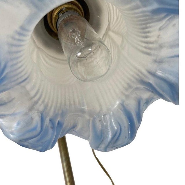 Glass Art Nouveau Table Lamp with Glass For Sale - Image 7 of 8