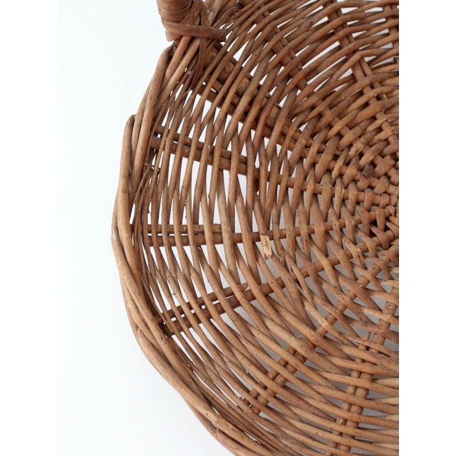 Vintage Wicker Hearth Basket For Sale - Image 12 of 12