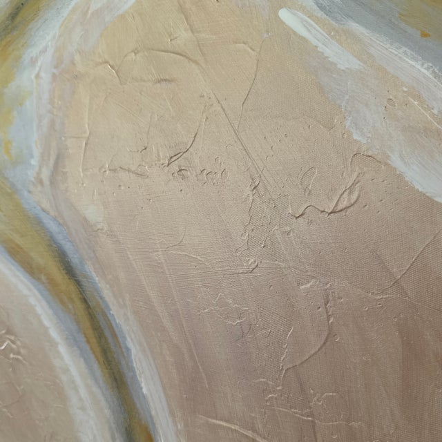 Paint Original Abstract Acrylic and Charcoal Textured Painting For Sale - Image 7 of 12