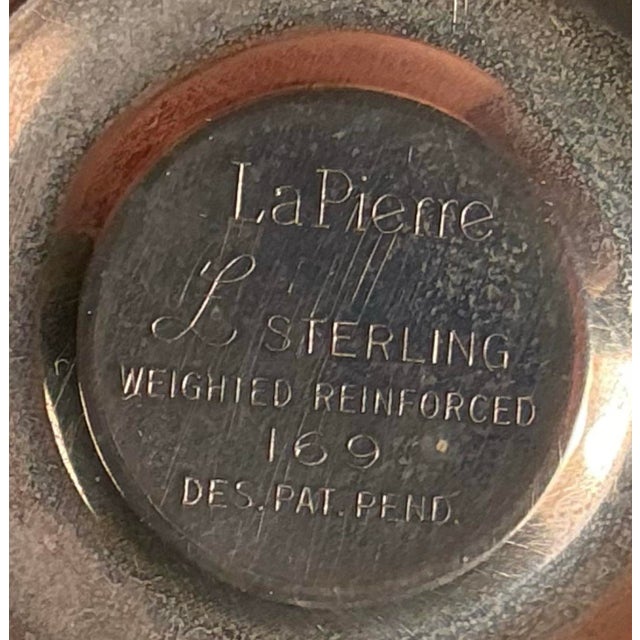 Pair La Pierre Sterling Silver Miniature Candlesticks Salt and Pepper Shakers, a Set For Sale - Image 11 of 12