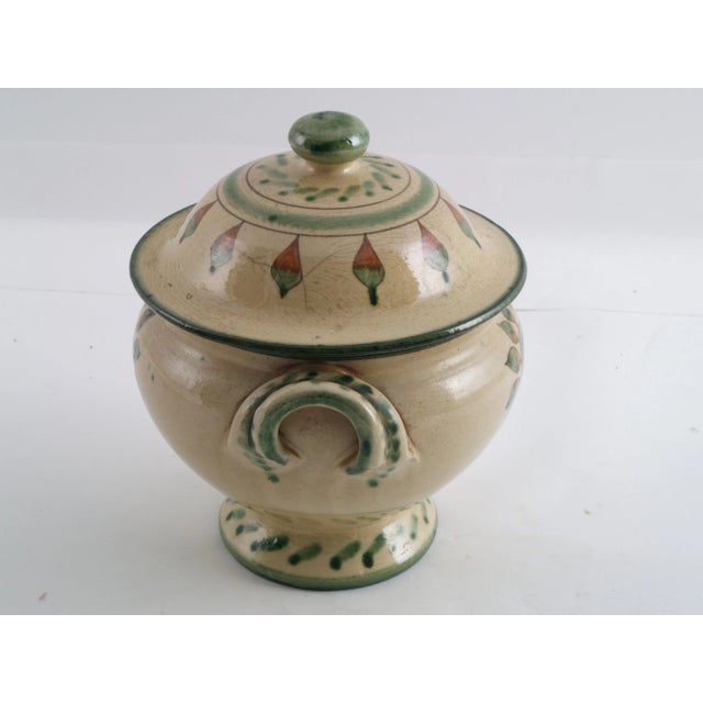 1920s Cups with Container in Glazed Ceramic, 1920s, Set of 5 For Sale - Image 5 of 15