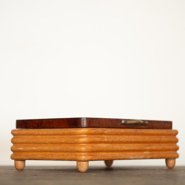 Wood Art Deco Box in the style of Gio Ponti, Italy, 1930s For Sale - Image 7 of 13