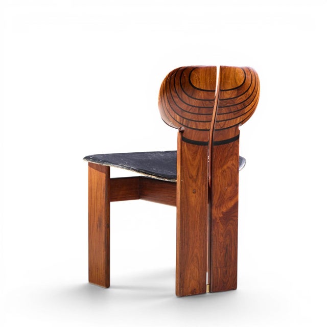 Brown Afra & Tobia Scarpa for Maxalto Africa Mid Century Chairs - Pair For Sale - Image 8 of 13