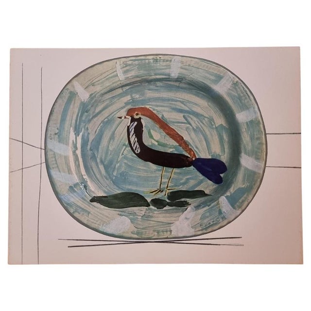 Print Depicting Pablo Picasso Vallauris Plate with Bird from Albert Skira, Mid-20th Century For Sale - Image 9 of 9
