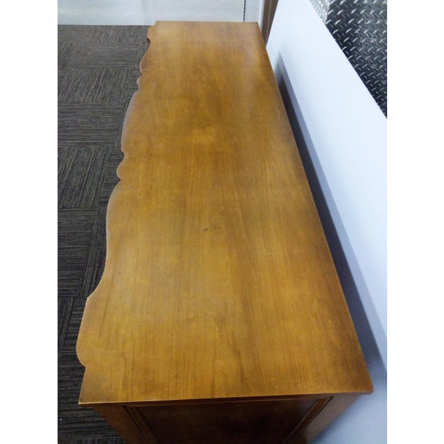 Mid-Century French Provincial Large Lowboy Dresser or Sideboard J. L. Metz on Sale 1995 For Sale - Image 4 of 12