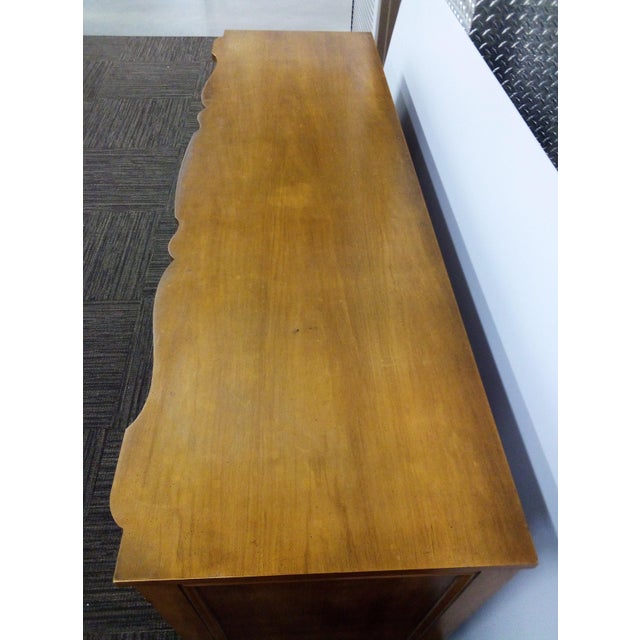 Mid-Century French Provincial Large Lowboy Dresser or Sideboard J. L. Metz on Sale 2195 For Sale - Image 4 of 12