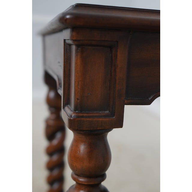 Brown Maitland Smith Mahogany End Table Stand For Sale - Image 8 of 14