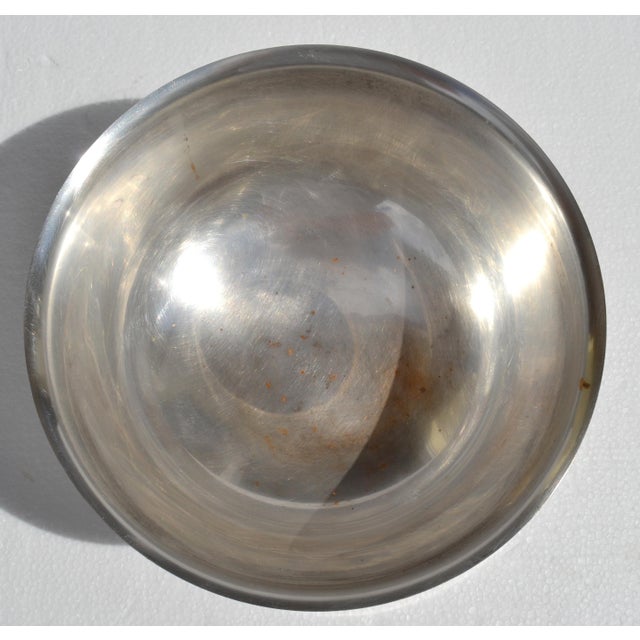 Post 1940s Art Deco Paul Revere Silverplate Bowl W M Rogers Silver Company For Sale - Image 9 of 15
