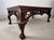 Neoclassical 1980s Maitland-Smith Cocktail Table: Tooled Leather, Carved Fretwork, Ball & Claw Feet For Sale - Image 3 of 12