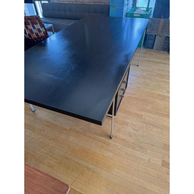 Wood Vintage Executive Desk by Jørgen Kastholm for Kill International, 1960s For Sale - Image 7 of 11