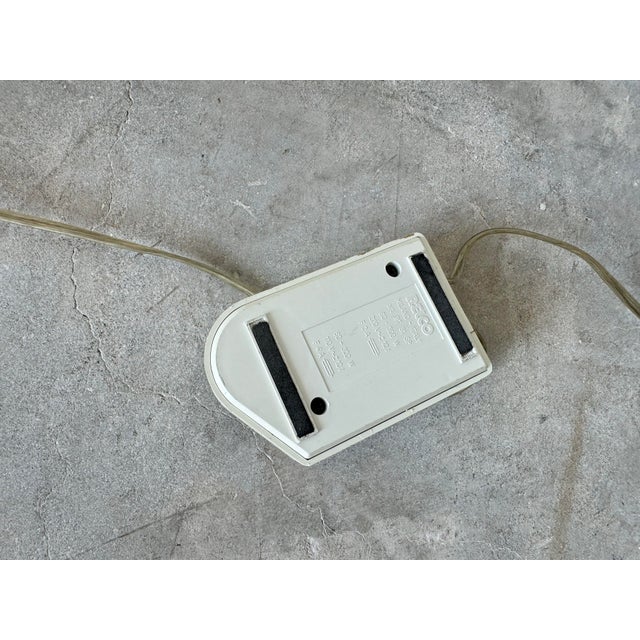 Wood 1980's Italian Postmodern Wood & Glass Shade Torchiere Floor Lamp For Sale - Image 7 of 11