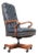 English Regency Style Tufted Leather Executive Office Chair For Sale