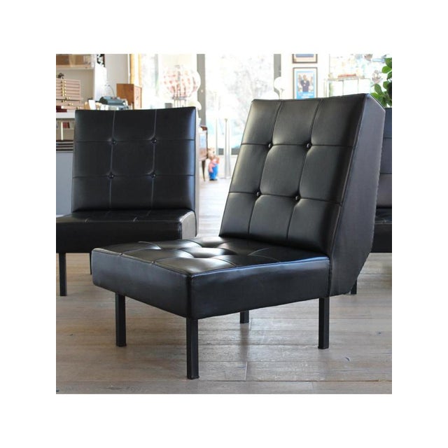 Modular sofa / Armchairs (set of 3 pcs) Dating 1950-60 Mid-Century Style Modular Model Origin Italy Materials Metal, Eco-...