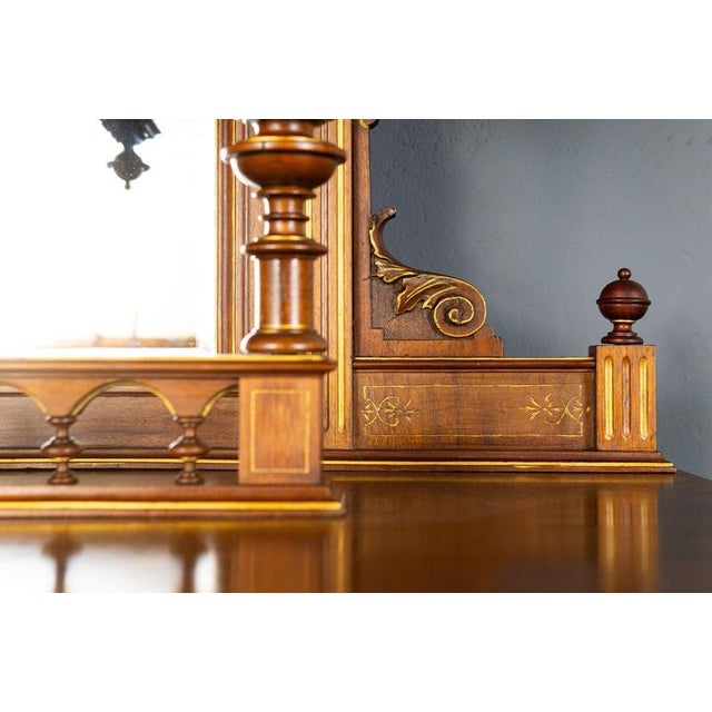 Wilhelminian Side Cabinet or Buffet Shelf, 1910s For Sale - Image 12 of 18