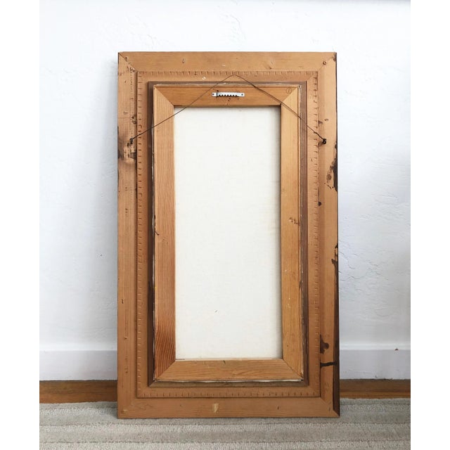 Vintage Pastel Floral Oil Painting For Sale - Image 10 of 11