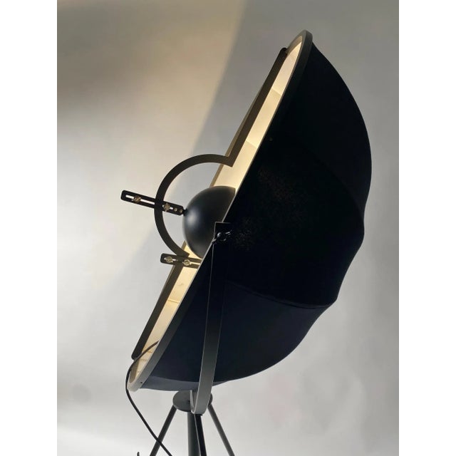 Mariano Fortuny Vintage Floor Lamp in Original Black by Mariano Fortuny for Pallucco Italia, 1980s For Sale - Image 4 of 11