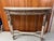 Wood Louis XVI Style Carved Wooden Demilune Console Table For Sale - Image 7 of 17