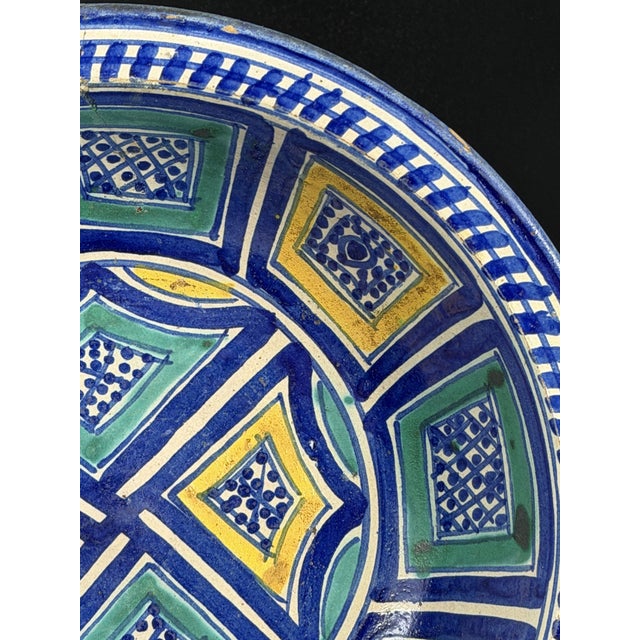 Antique Moroccan Earthenware Bowl by Ghotar, 1800s For Sale - Image 5 of 16