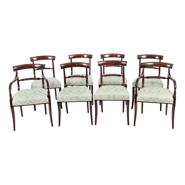 Antique Regency Scottish Dining Chairs, 1820, Set of 8 For Sale