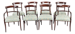 Antique Regency Scottish Dining Chairs, 1820, Set of 8