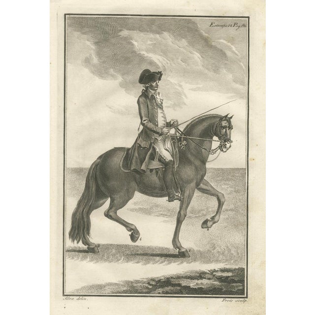 Gaspar Fróis Machado, Dressage and Piaffe, 1790, Engraving, Set of 3 For Sale - Image 6 of 15