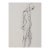 'Standing Nude', by Michael Decker, American Modernist India Ink and Graphite Figural Study For Sale