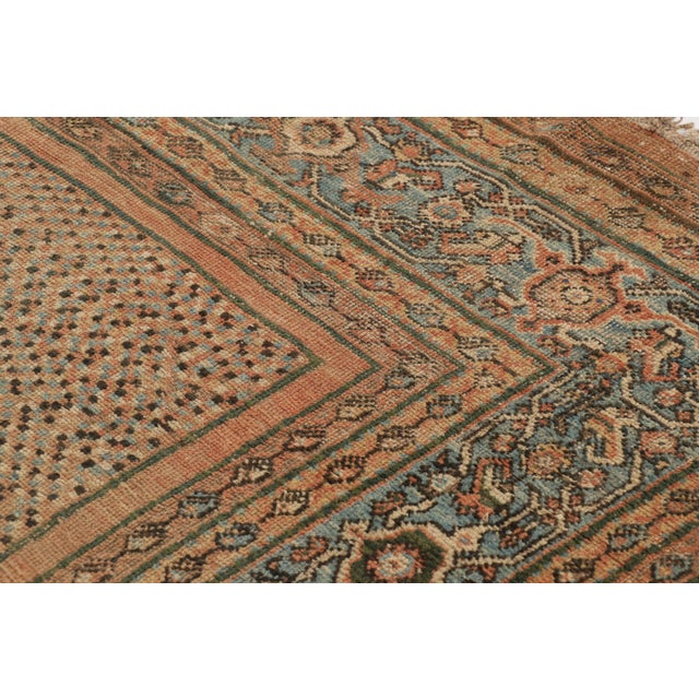 Brown Antique Persian Ziegler Mahal Rug With Pointillism in Earth Tones - Rug & Kilim For Sale - Image 8 of 10