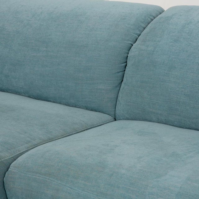 Textile Hope Corner Sofa in Blue Green Fabric from Ewald Schillig For Sale - Image 7 of 18
