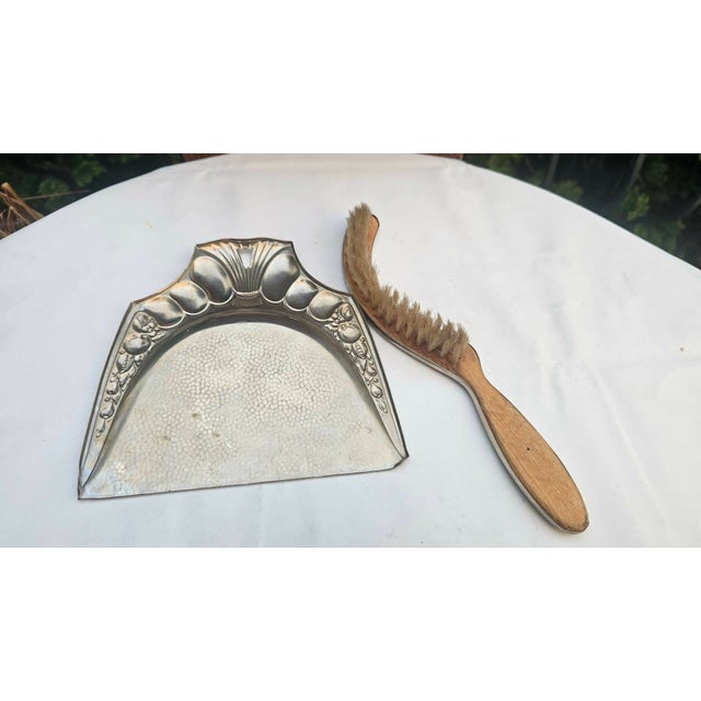 Silver Art Deco Plated Brush and Spatula, 1920s, Set of 2 For Sale - Image 8 of 9