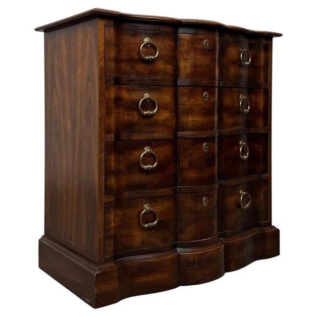 20th Century Georgian Hardwood Serpentine Chest of Drawers For Sale - Image 4 of 12