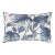 Scalamandre 22" x 14" Rainforest Warp Print Pillow in Blue Mirage For Sale