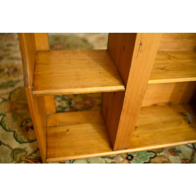1940s Vintage Handmade Pine Medicine Cabinet Wall Shelf Hutch For Sale - Image 5 of 13