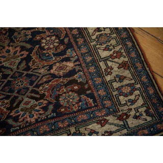 1920s Antique Persian Bijar Herati Wool Rug Runner For Sale In New York - Image 6 of 12