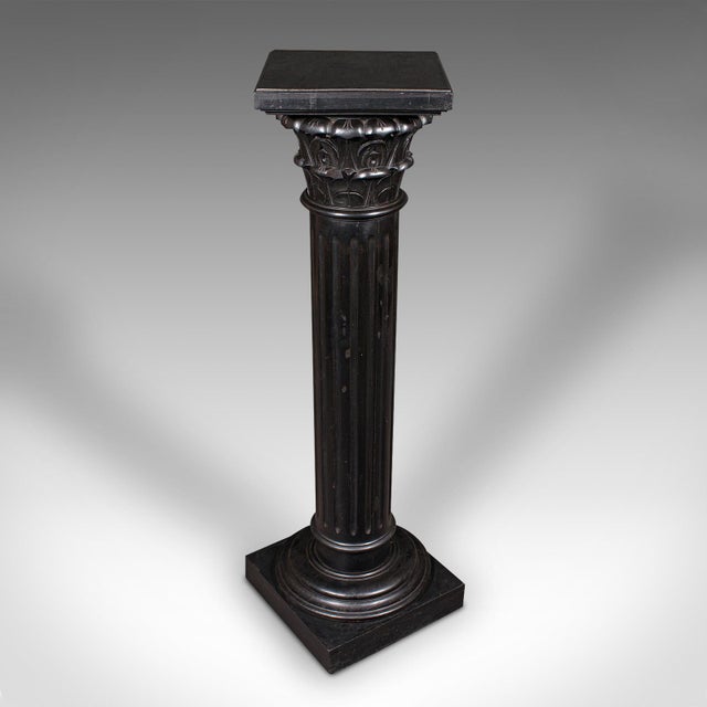 Late 19th Century 1900's Antique Ebonised Torchere For Sale - Image 5 of 8