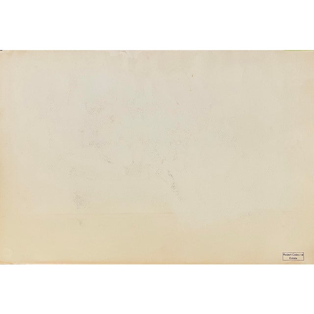 1950s Robert Colborne Abstract Nautical Watercolor For Sale - Image 4 of 4