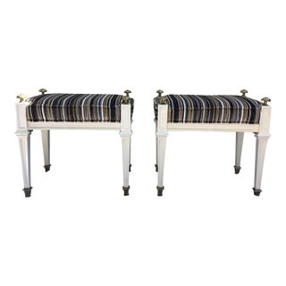 Hollywood Regency Stools, a Pair For Sale