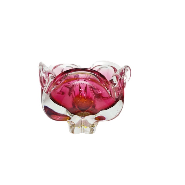 Decorative Bowl by J. Hospodka for Chribska Glassworks, Czechoslovakia, 1960s For Sale - Image 12 of 12