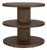 Top Tier Oval Walnut Side Table For Sale