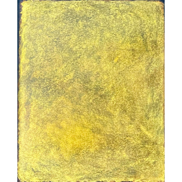 Contemporary Rolf Hans, Large Framed Monochrome Oil Pastel on Cardboard, 1986 For Sale - Image 3 of 8